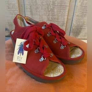 Fly London Red Sandals